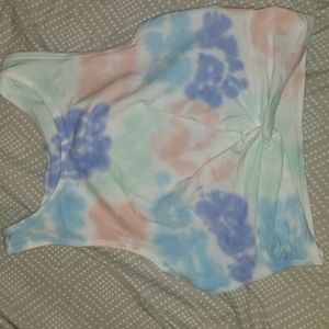 Tie dye crop tank